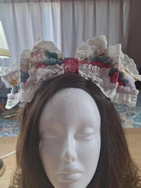 🍓 Angelic Pretty Strawberry Print Headband 🎀